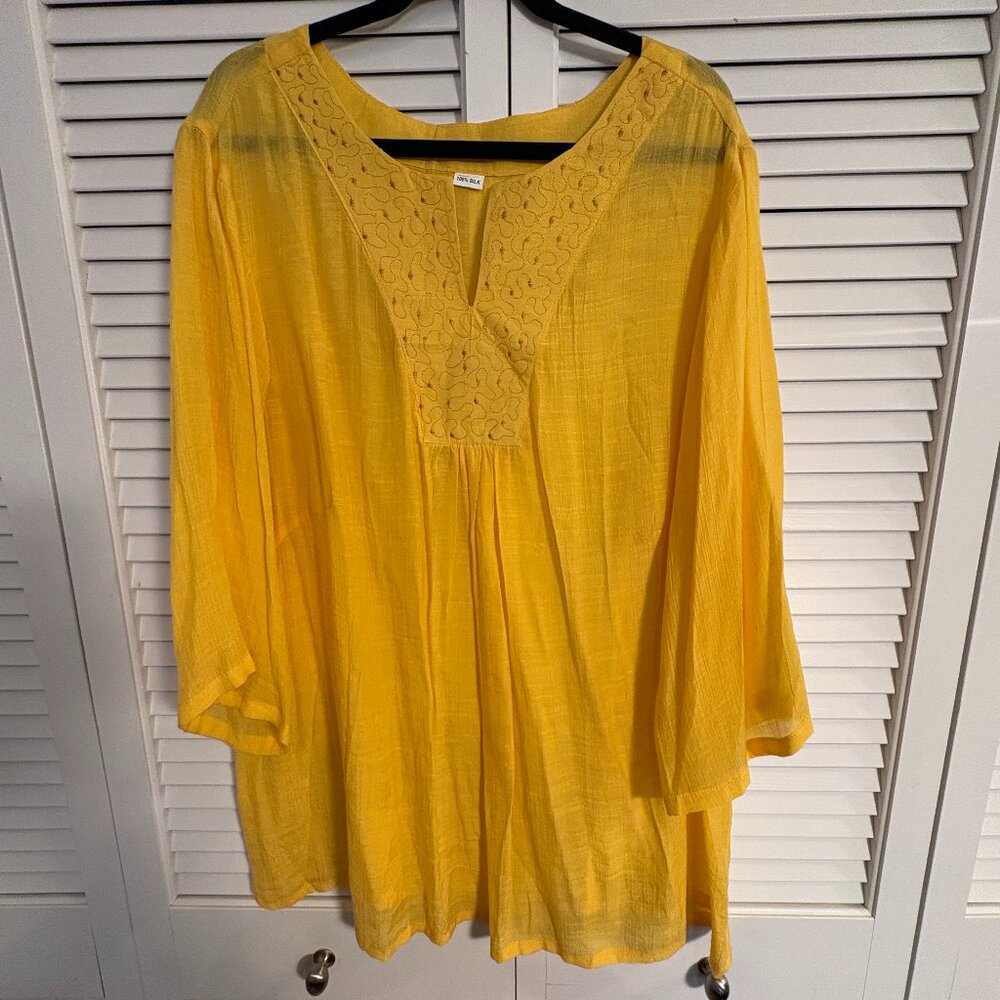 Tunic/Cover Up From India -100% Silk